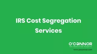 IRS Cost Segregation Services