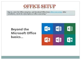 Office Setup - Enter Office Product Key | office.com/setup