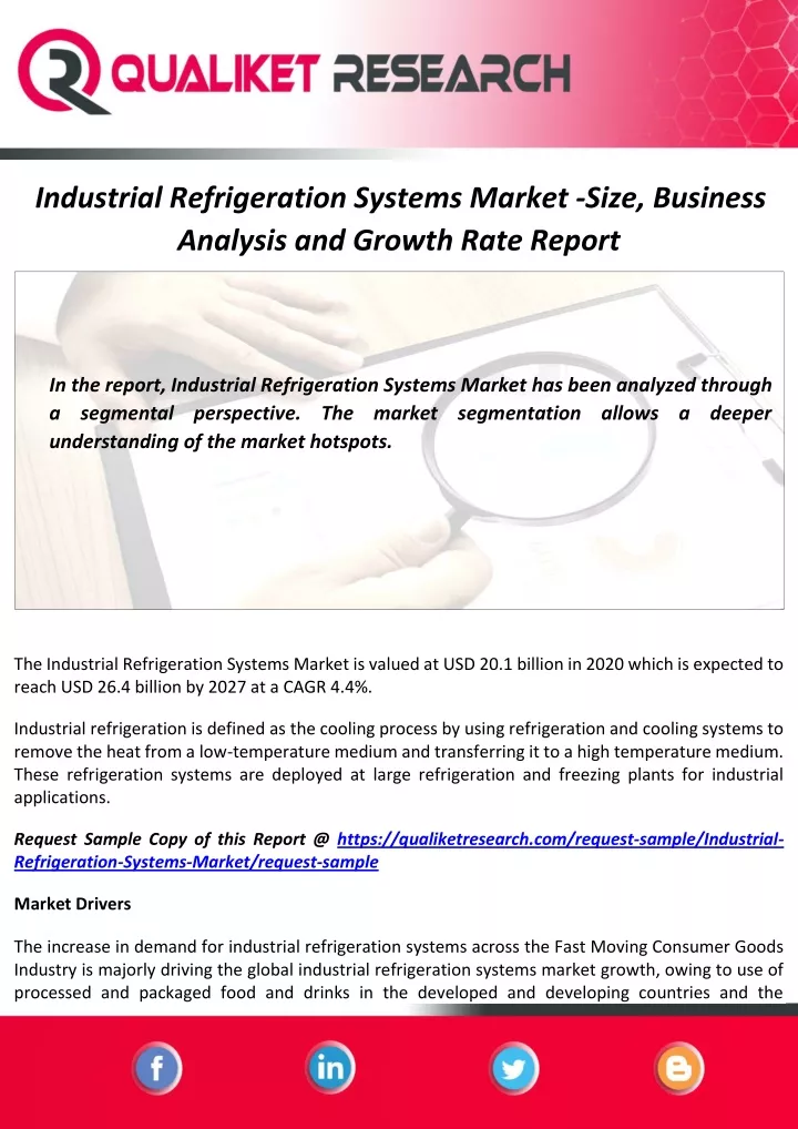 industrial refrigeration systems market size