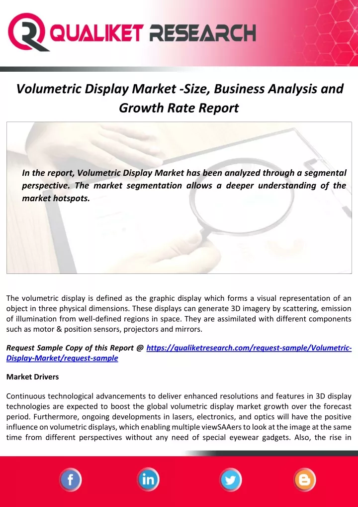 volumetric display market size business analysis