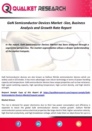 gan semiconductor devices market size business
