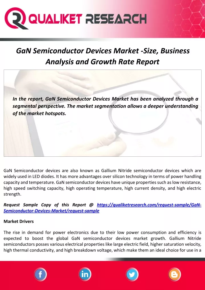 gan semiconductor devices market size business