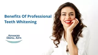 benefits of professional teeth whitening