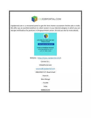 CA Job Portal | Cajobportal.com