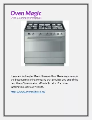 Oven Cleaners | Ovenmagic.co.nz