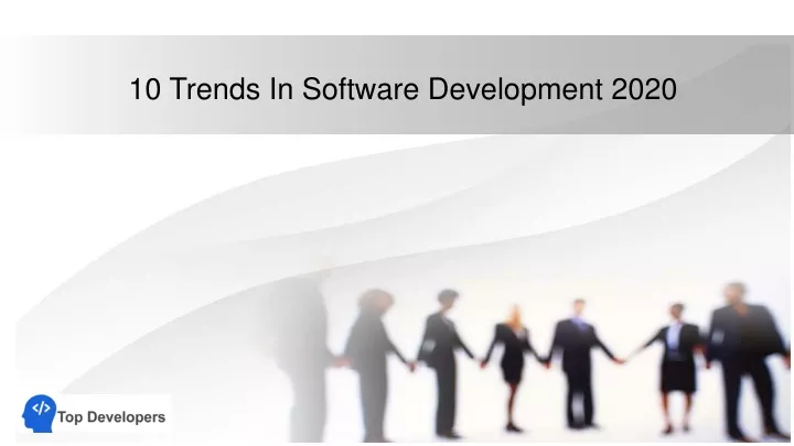10 trends in software development 2020