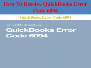 how to resolve quickbooks error code 6094