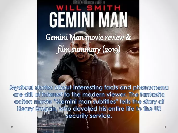 gemini man movie review film summary 2019