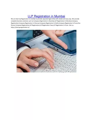 LLP Registration in Mumbai