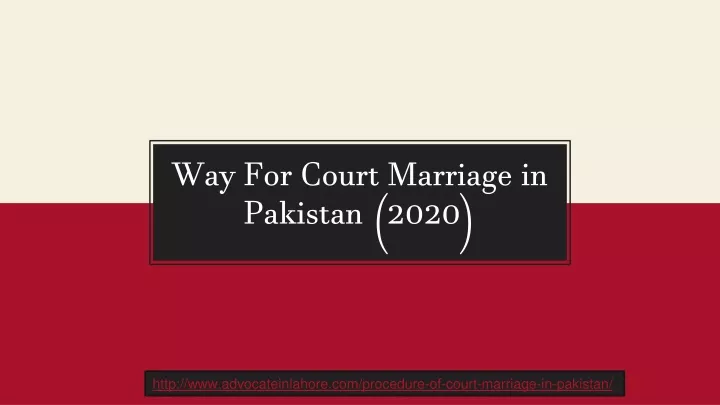 way for court marriage in pakistan 2020