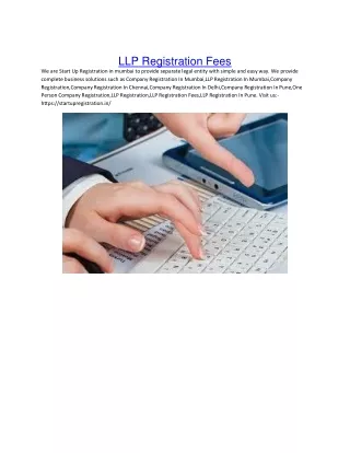 LLP Registration Fees