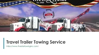 travel trailer towing service
