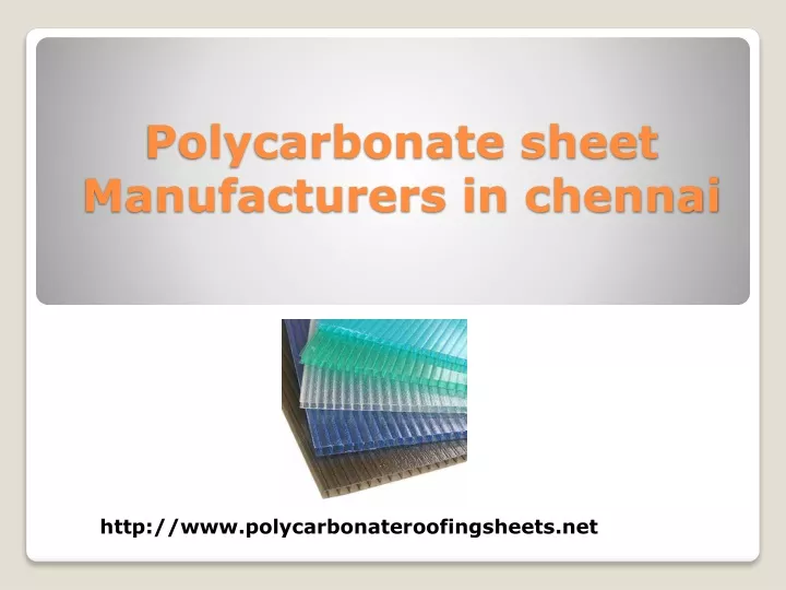 polycarbonate sheet manufacturers in chennai