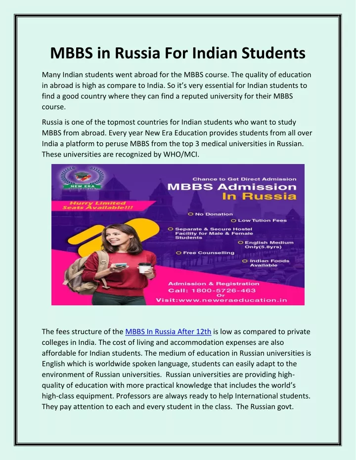 mbbs in russia for indian students