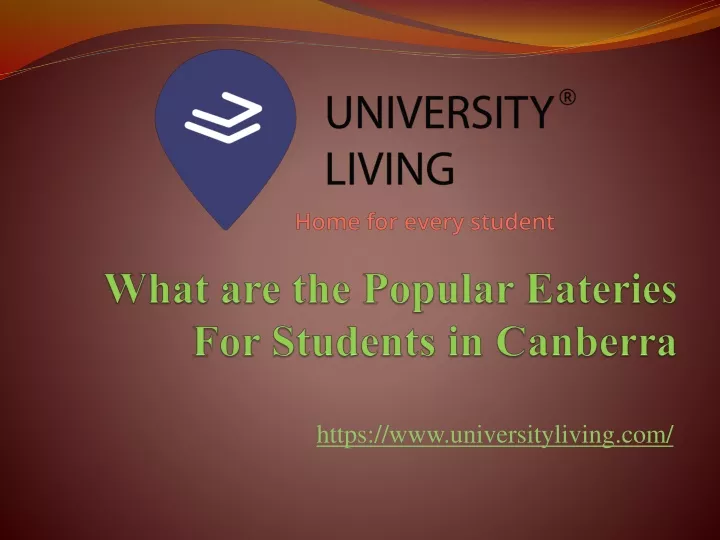 what are the popular eateries for students in canberra