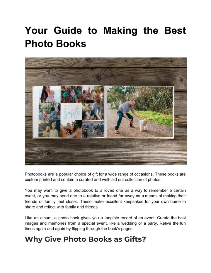 your guide to making the best photo books