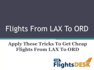 flights from lax to ord
