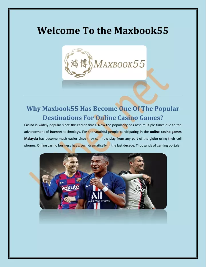 welcome to the maxbook55