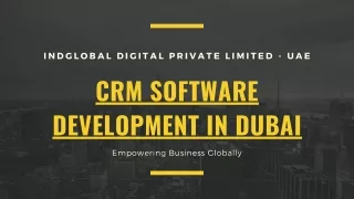 CRM Software Development in Dubai