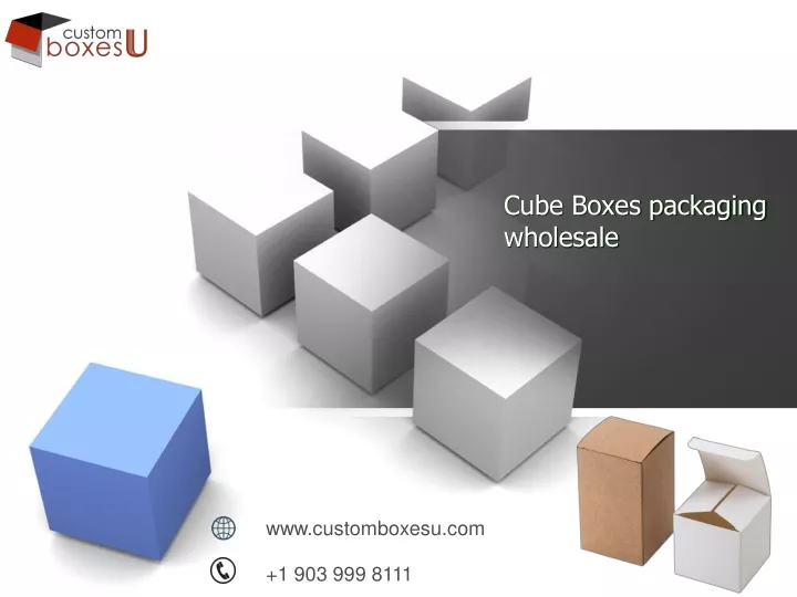 cube boxes packaging wholesale