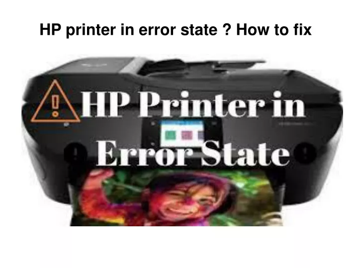 hp printer in error state how to fix