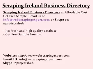 scraping ireland business directory