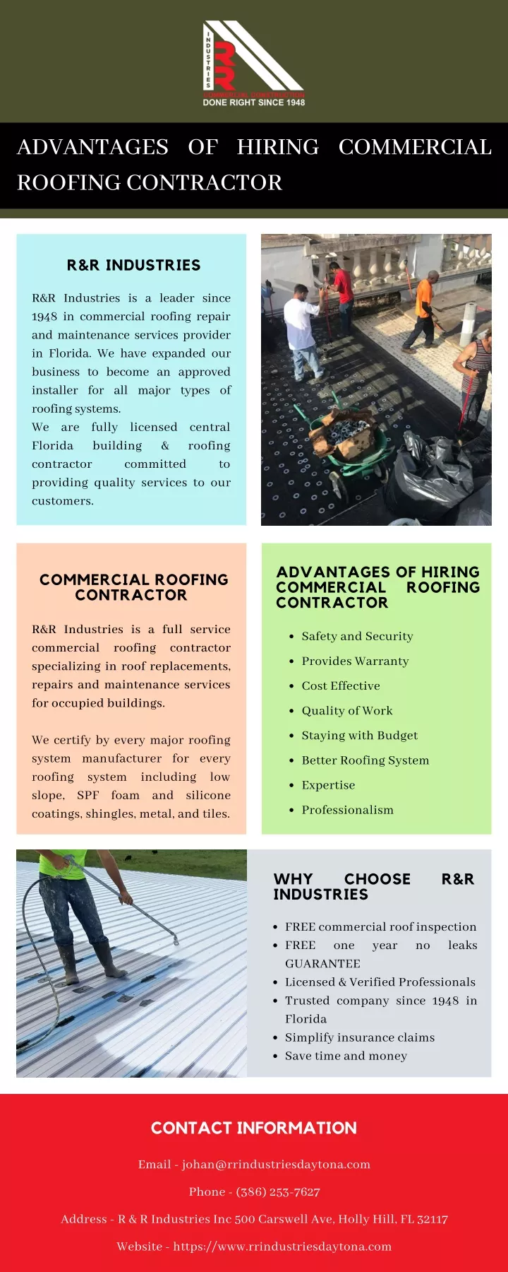 advantages of hiring commercial roofing contractor