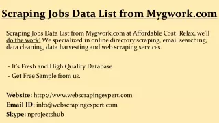 scraping jobs data list from mygwork com