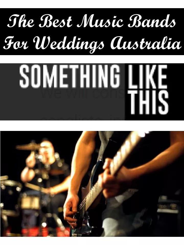 the best music bands for weddings australia