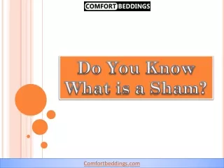 do you know what is a sham