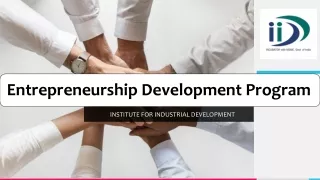 Entrepreneurship Development Program- IID