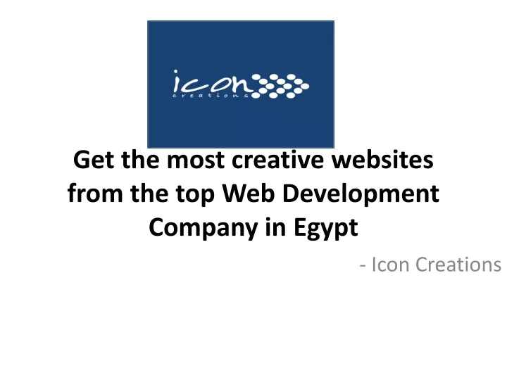 get the most creative websites from the top web development company in egypt
