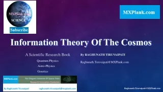 Information Theory Of The Cosmos