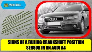 signs of a failing crankshaft position sensor