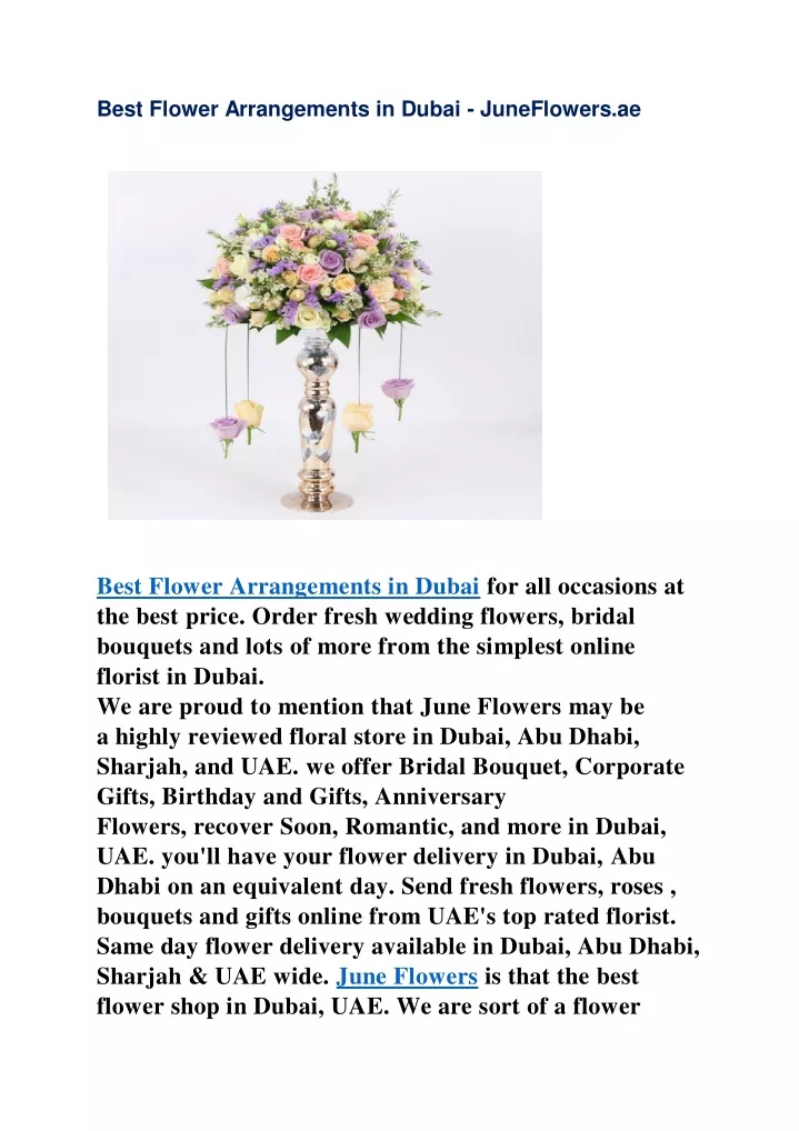 best flower arrangements in dubai juneflowers ae