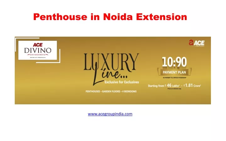 penthouse in noida extension