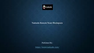 taskade remote team workspace published by https www taskade com