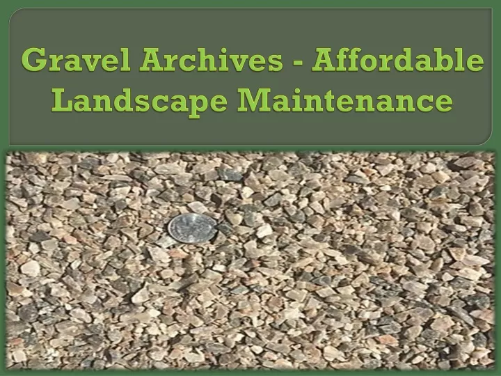 gravel archives affordable landscape maintenance
