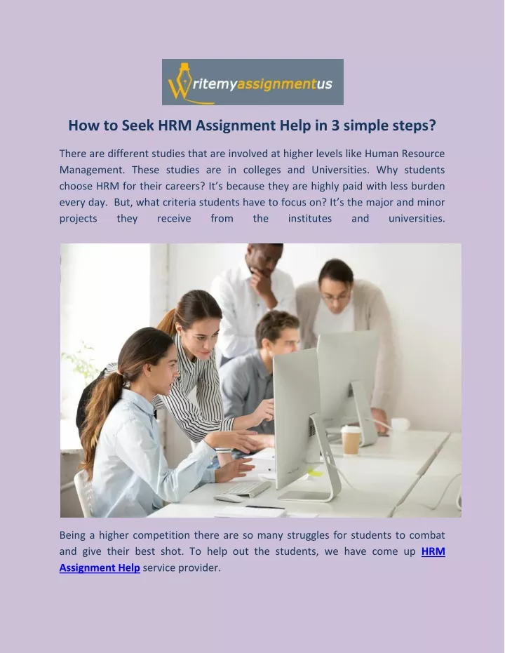 how to seek hrm assignment help in 3 simple steps
