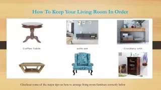 how to keep your living room in order