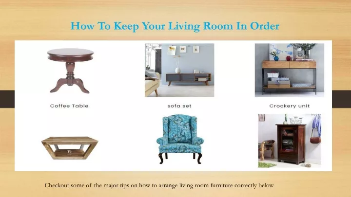 how to keep your living room in order