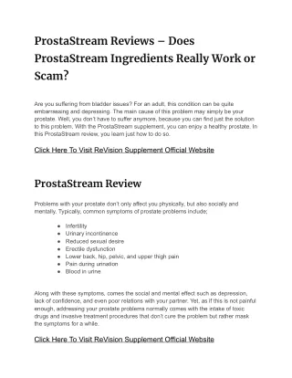 prostastream reviews does prostastream