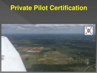 Private Pilot Certification