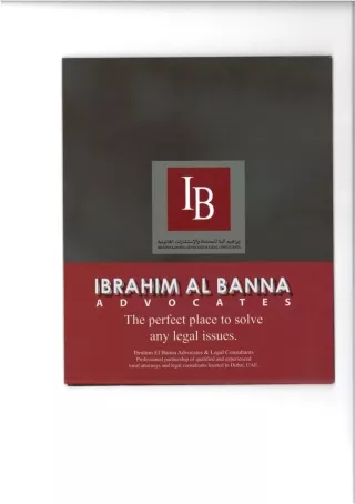 Ibrahim Albanna Advocates & Legal Consultants – Lawyers in Dubai, UAE