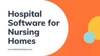 Healthcare Software for Small Nursing Care Homes