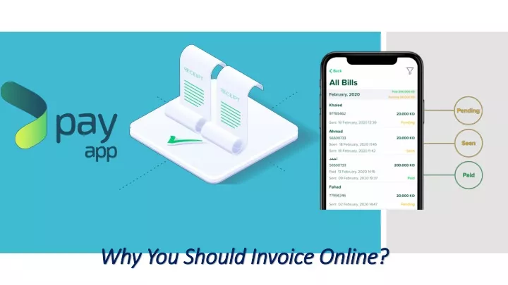 why you should invoice online