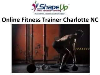 online fitness trainer charlotte nc