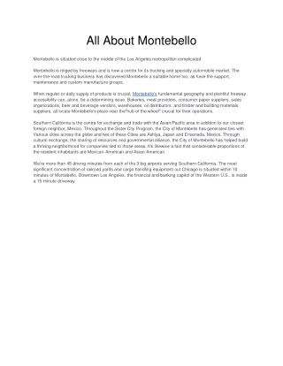 all about montebello