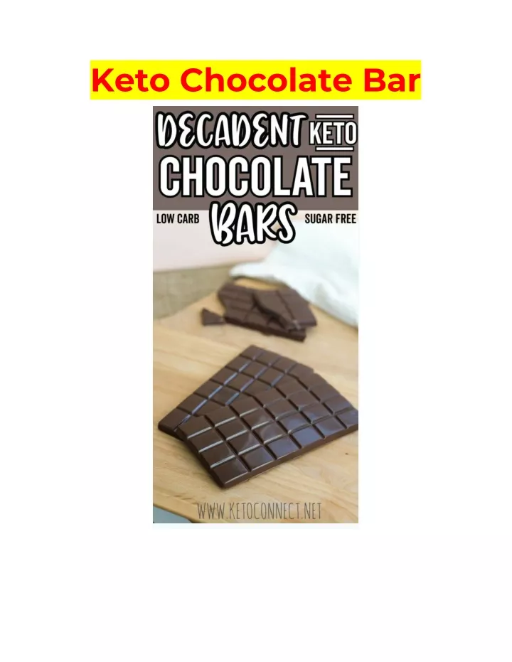 keto chocolate bar