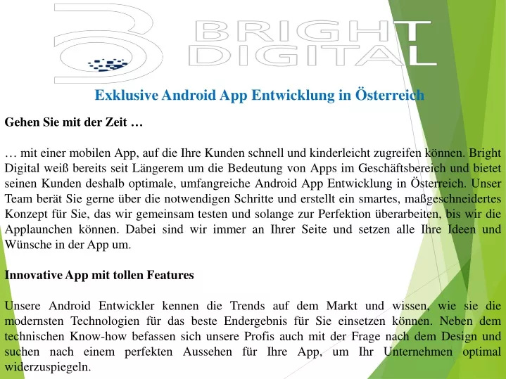 exklusive android app entwicklung in sterreich